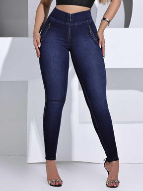 CALÇA JEANS FEMININA MODELADORA PIT BULL JEANS CÓS ALTO E ELÁSTICO