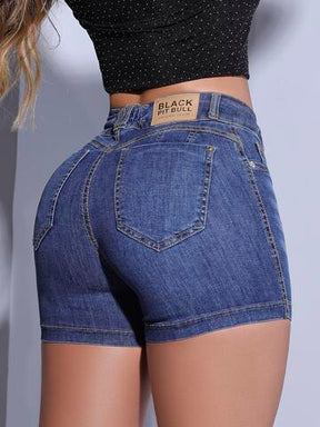 SHORT SEXY MODELADOR JEANS MÉDIO