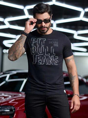 CAMISETA MASCULINA GOLA O SUPER ESTILOSA PIT BULL