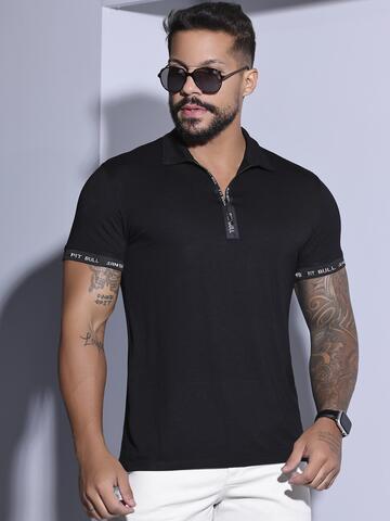 CAMISA POLO MASCULINA CONFORTÁVEL PIT BULL JEANS MODERNA