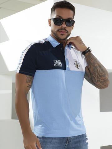 CAMISA POLO MASCULINA PIT BULL JEANS ELEGANTE E CASUAL COM BORDADO