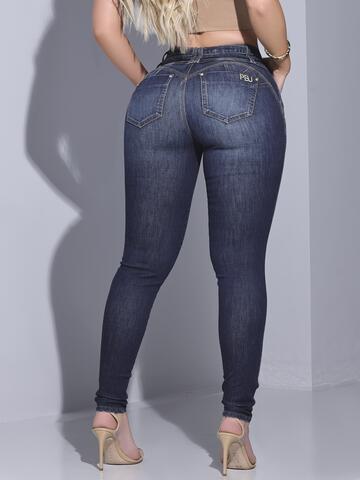 CALÇA FEMININA PIT BULL JEANS COM CÓS TRABALHADO MODERNA E CHARMOSA