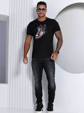 CAMISETA STYLE PRETA PIT BULL JEANS