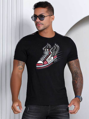 CAMISETA STYLE PRETA PIT BULL JEANS