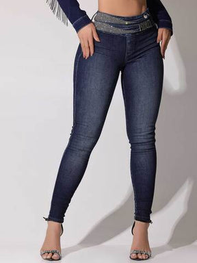 CALÇA JEANS FEMININA SKINNY SUPER MODELADORA