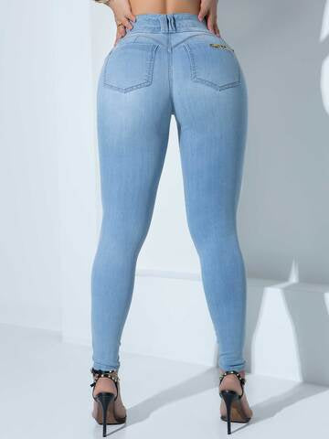 CALÇA JEANS FEMININA SKINNY MODELADORA PODEROSA E ELEGANTE