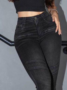 CALÇA FEMININA PIT BULL JEANS SKINNY PRETA